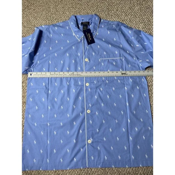 POLO RALPH LAUREN Mens 1X Pajama Top Shirt NEW w/tags $65 Retail XL - Picture 5 of 6